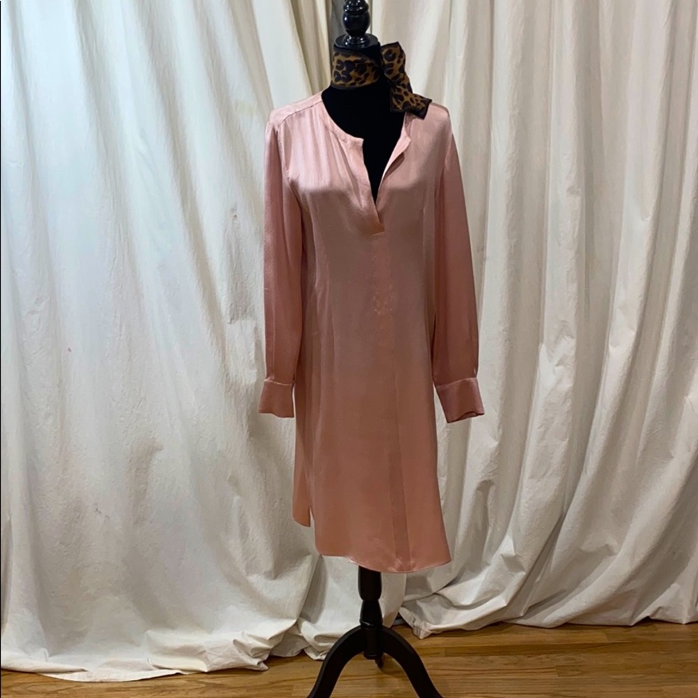 Mansur Gavriel Pink Silk Dress
